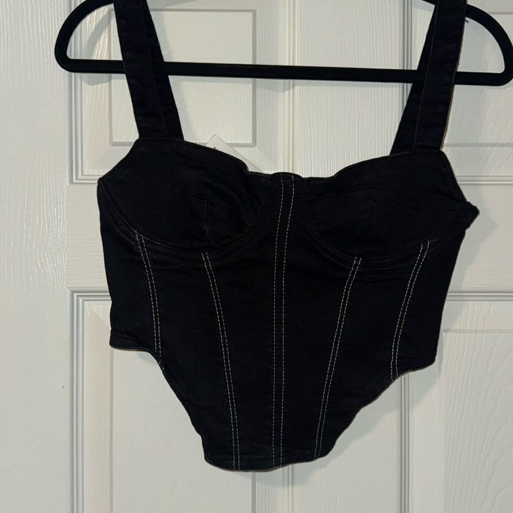 Zara Bustier Crop Tank Top